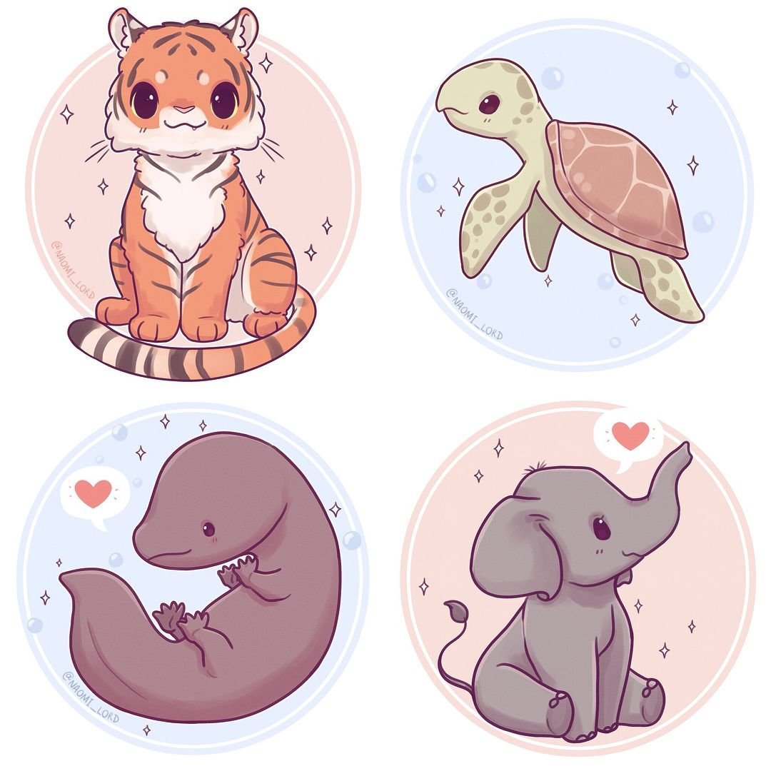 Милые наклейки