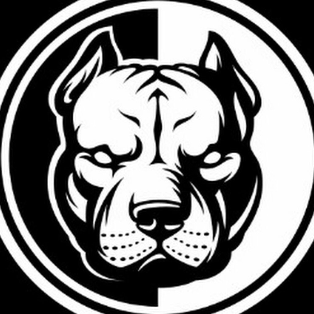 Собака лого круг