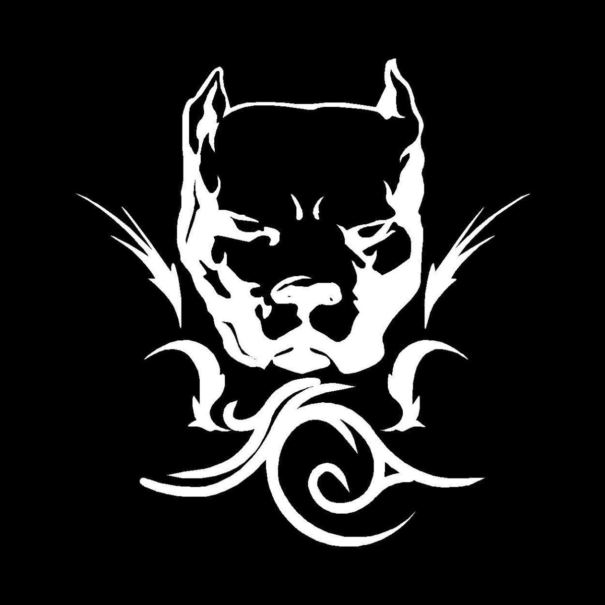 Наклейка питбуль