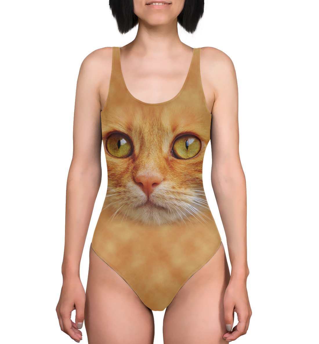 Купальник с принтом кота