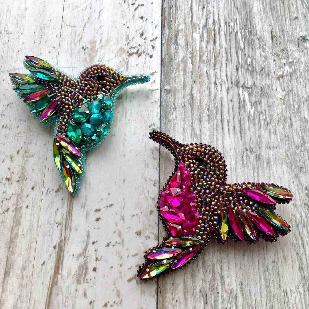 Брошь Колибри Юля Горина