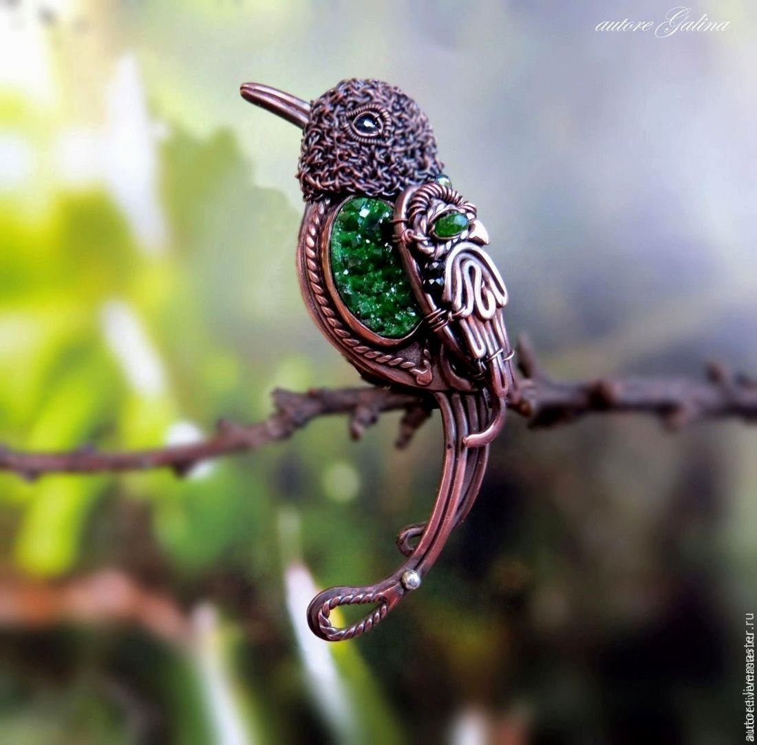 Брошь Колибри Соколов