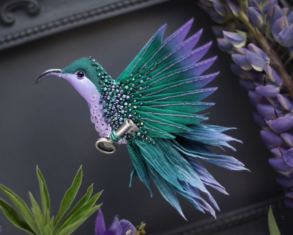 Брошь Колибри ювелира Фазулзянов