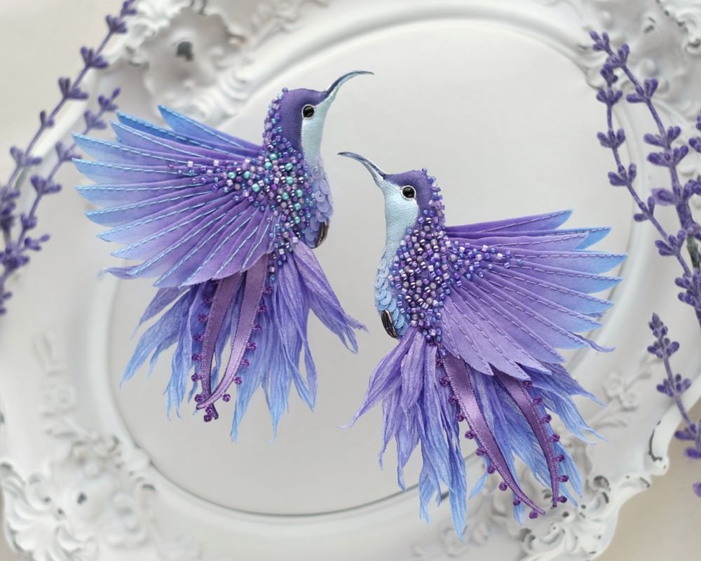 Сделать Колибри из бисера своими руками