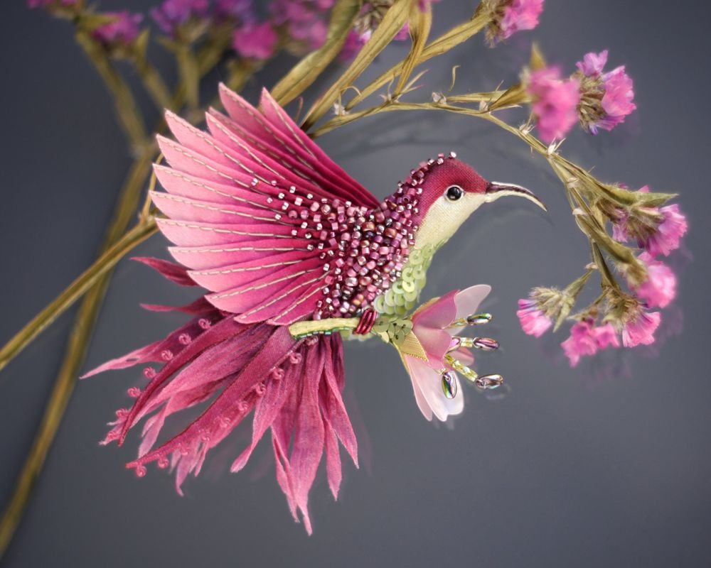 Брошь Колибри