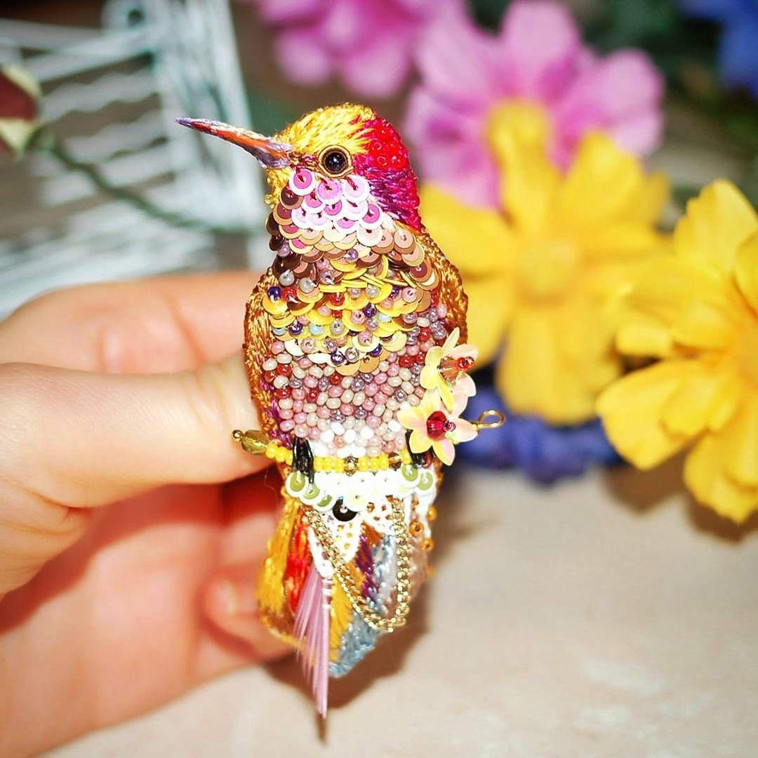 Брошь Колибри Юлии Гориной