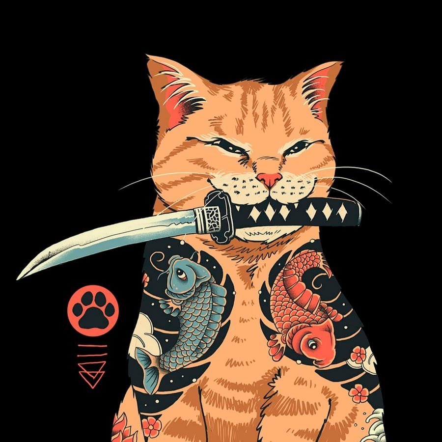 Нянко сенсей черный