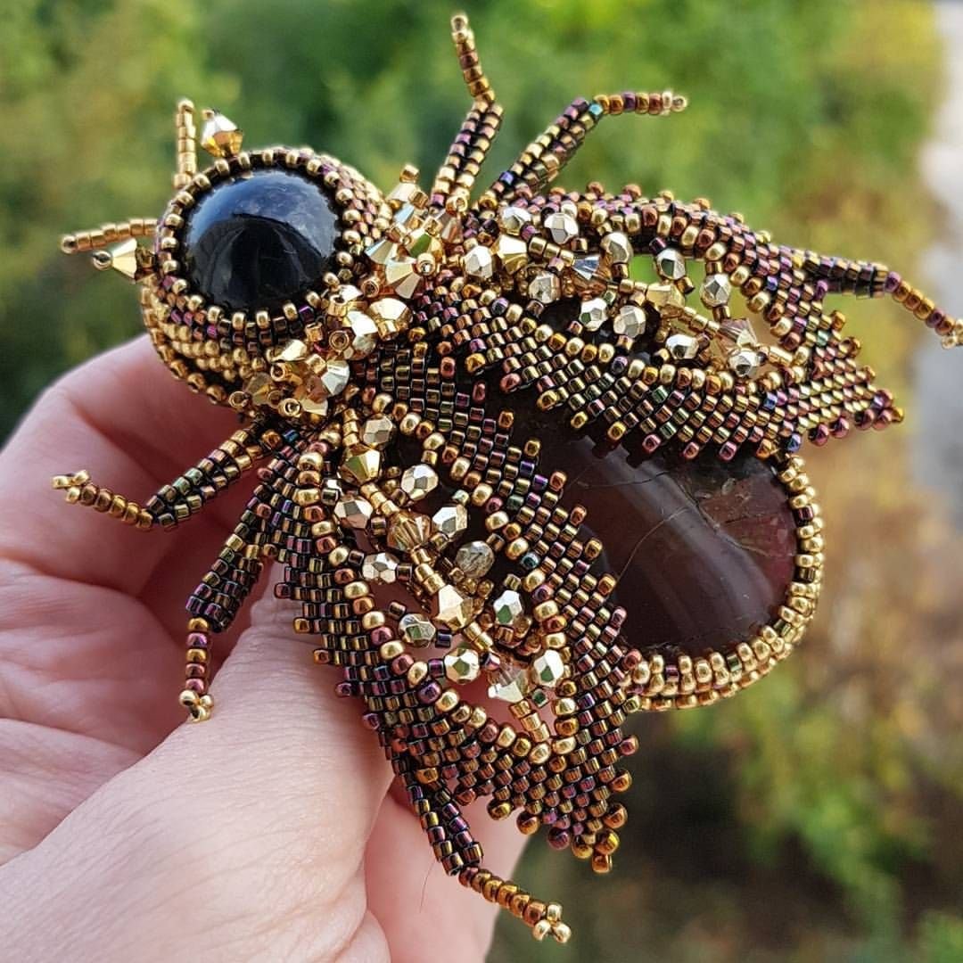 Брошь гуччи Жук