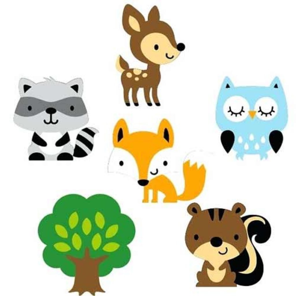 Зверюшки для детской аппликации