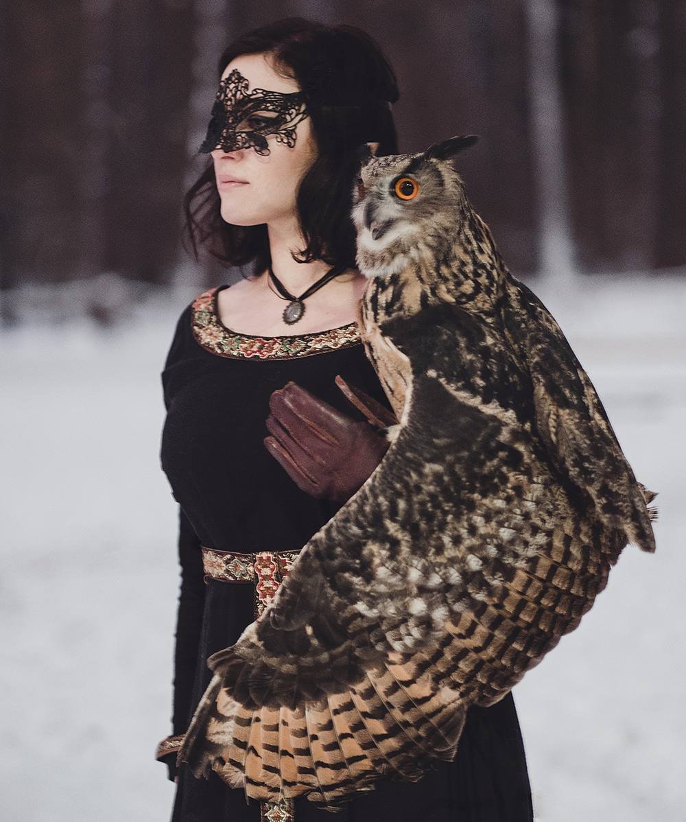 Обыкновенная неясыть гнездо