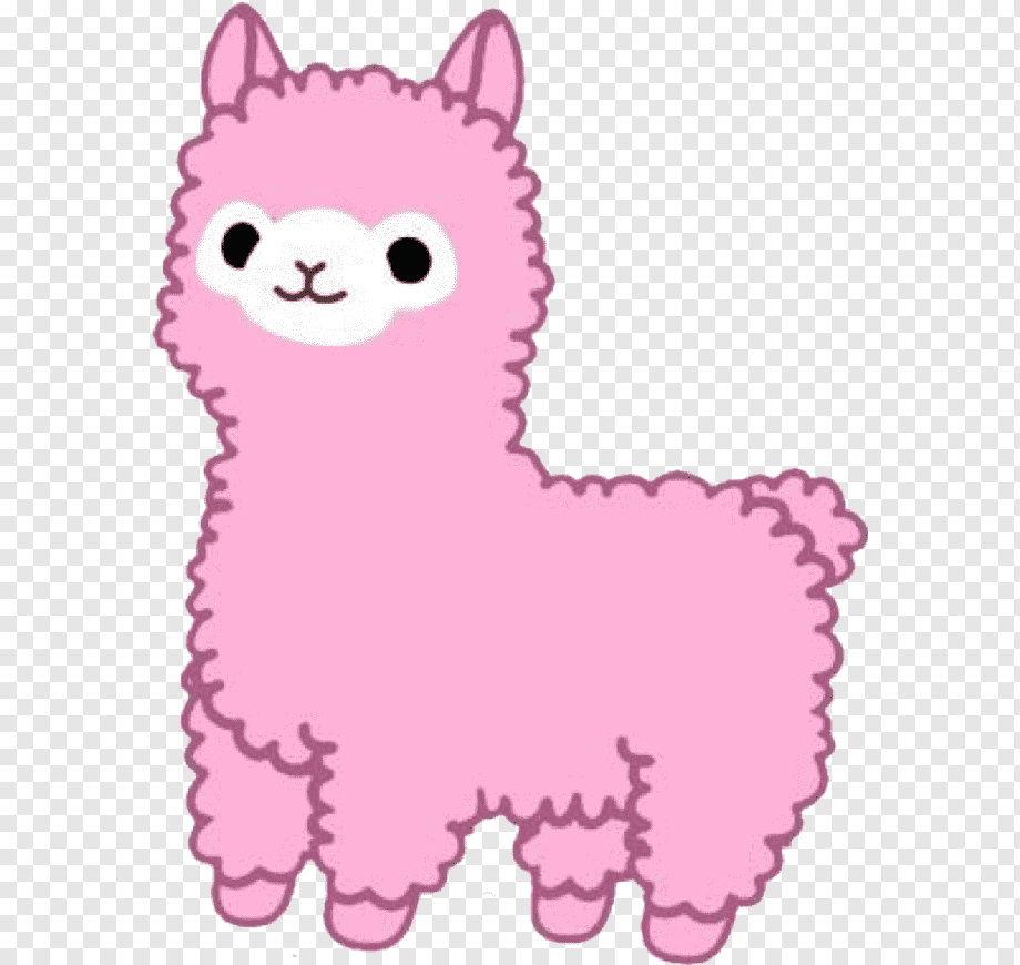 Милые альпаки на белом фоне