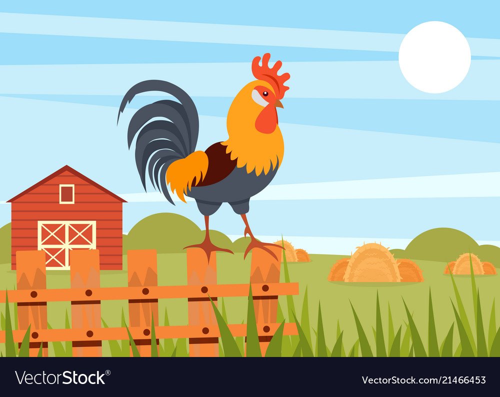 Петушок на заборе