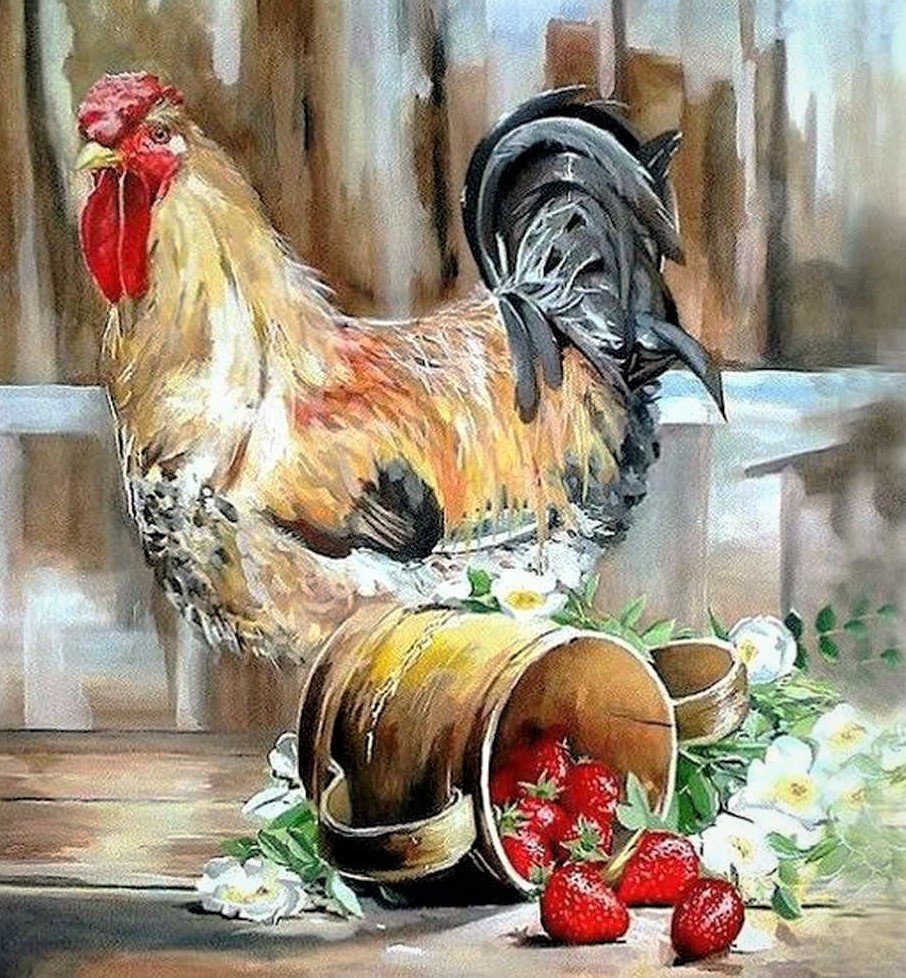 Петушок для декупажа