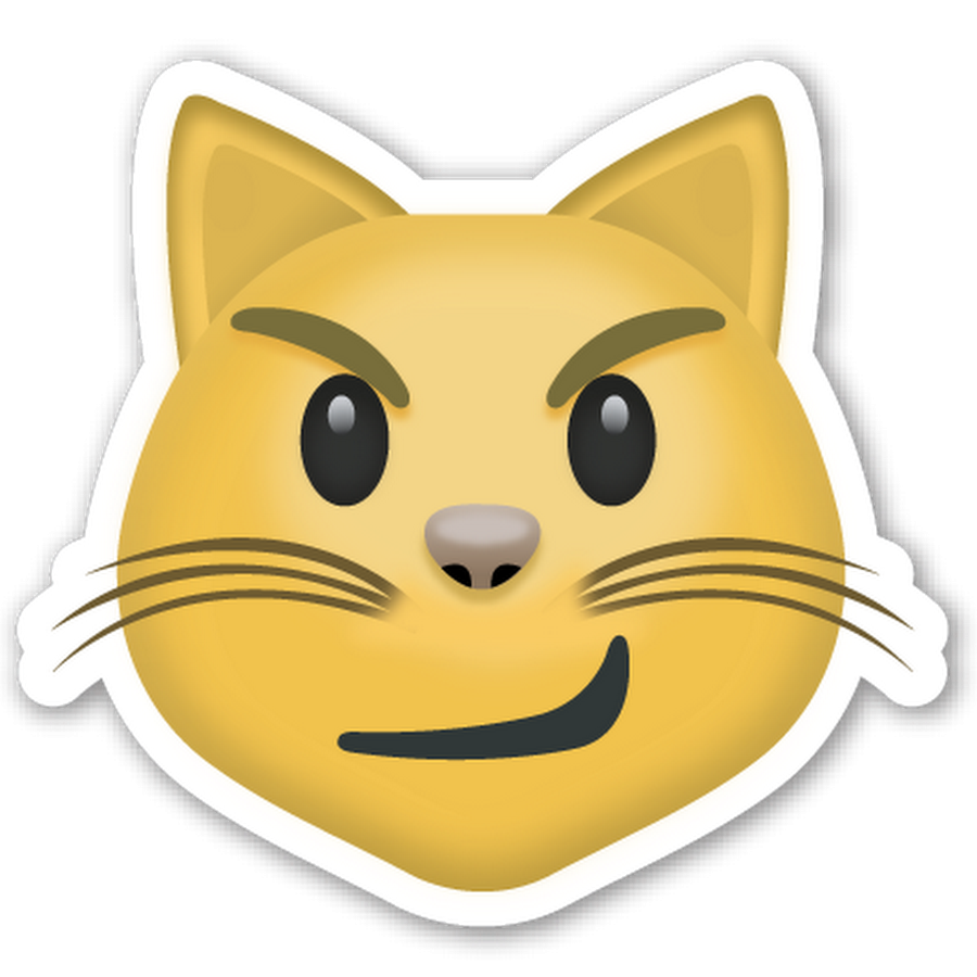 Кот эмодзи ВК