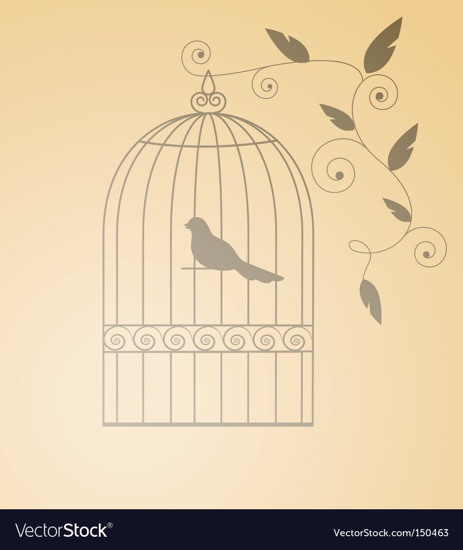 Птица вылетает из клетки