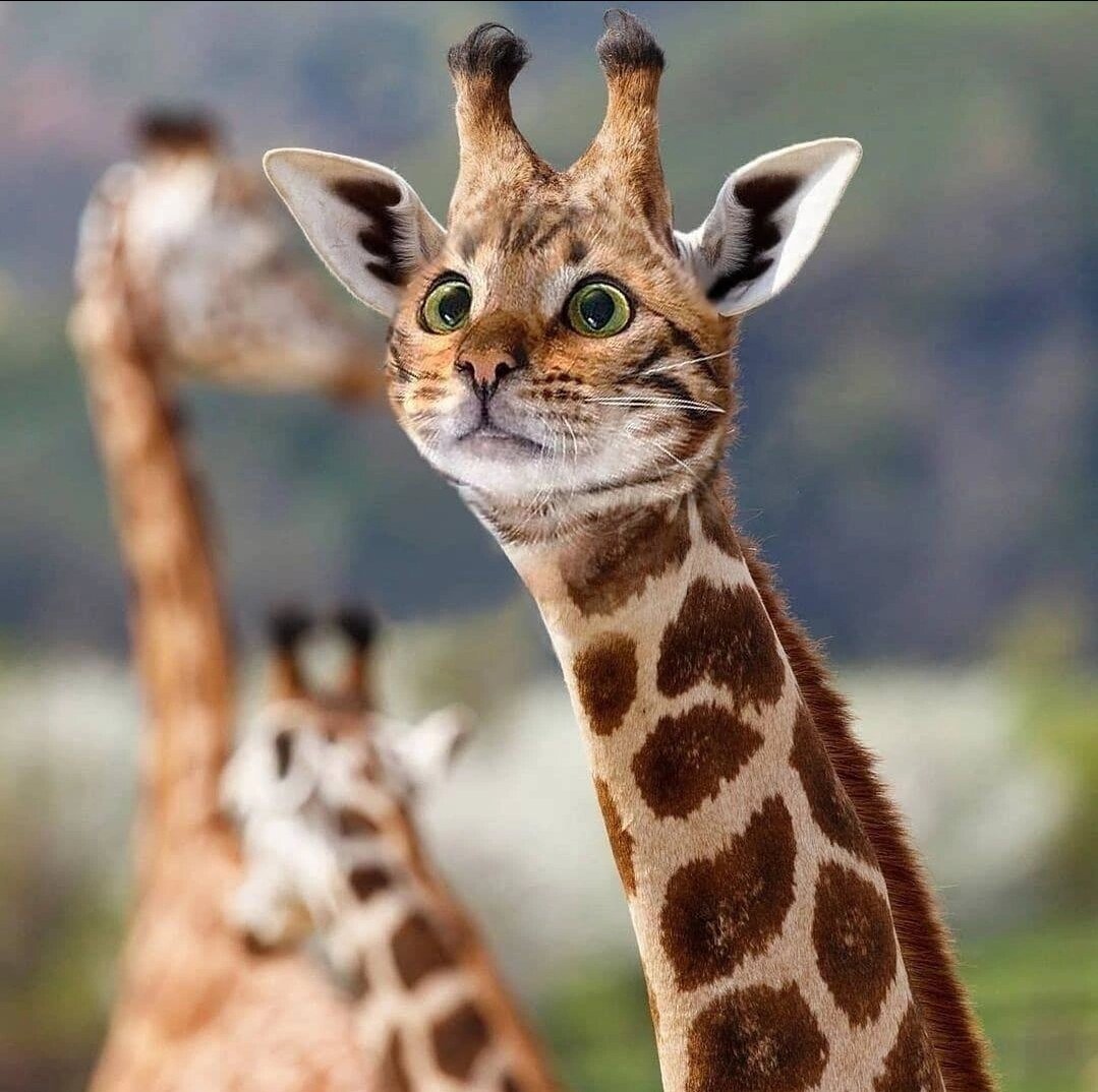Кошка Жираф