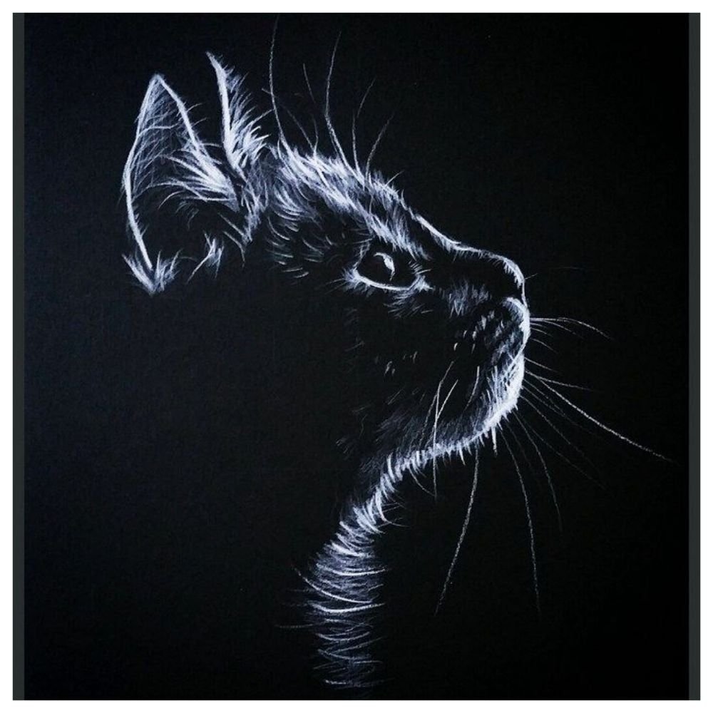 Граттаж Лев