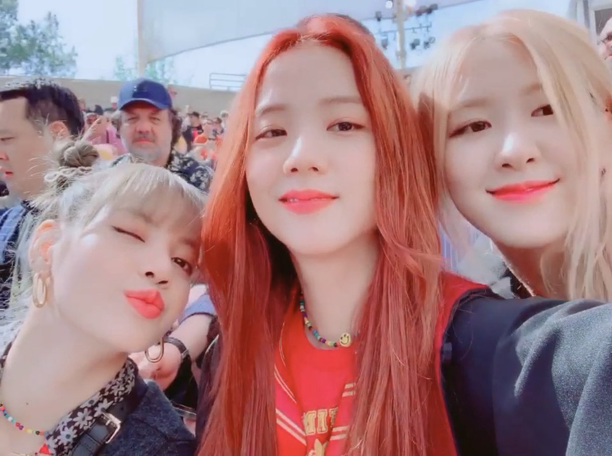 Розе и Джису Блэк Пинк 2020