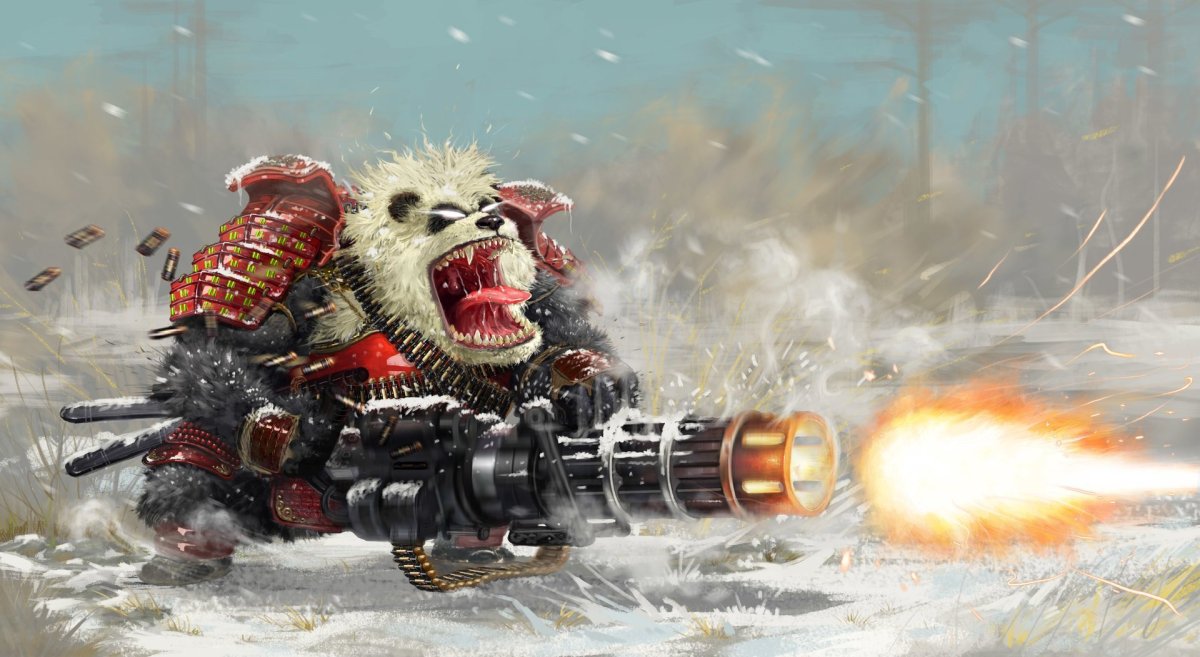 Медведь с пулеметом