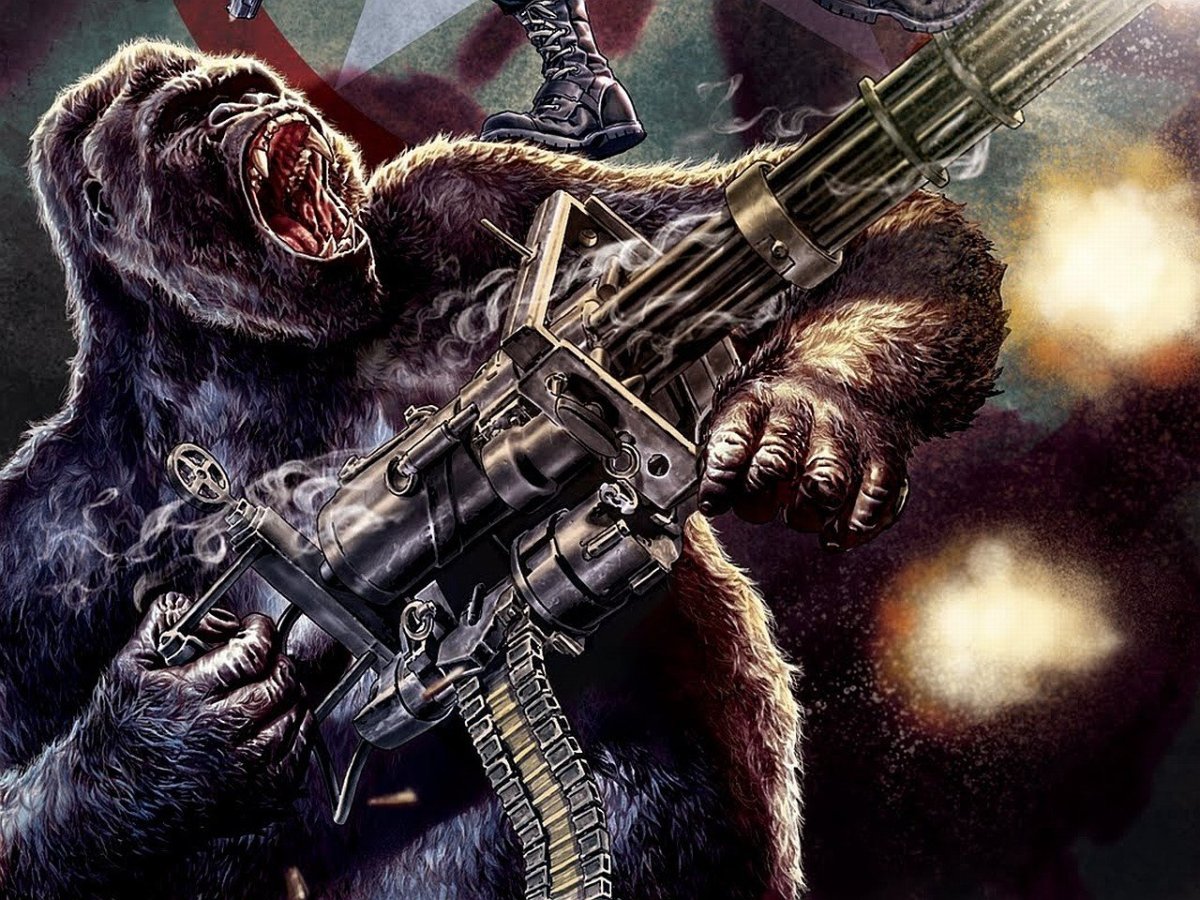 Медведь с пулеметом