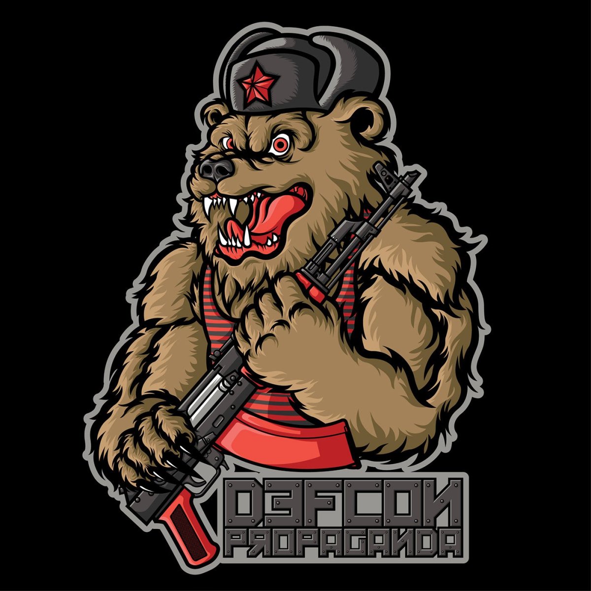 Русский мишка с автоматом