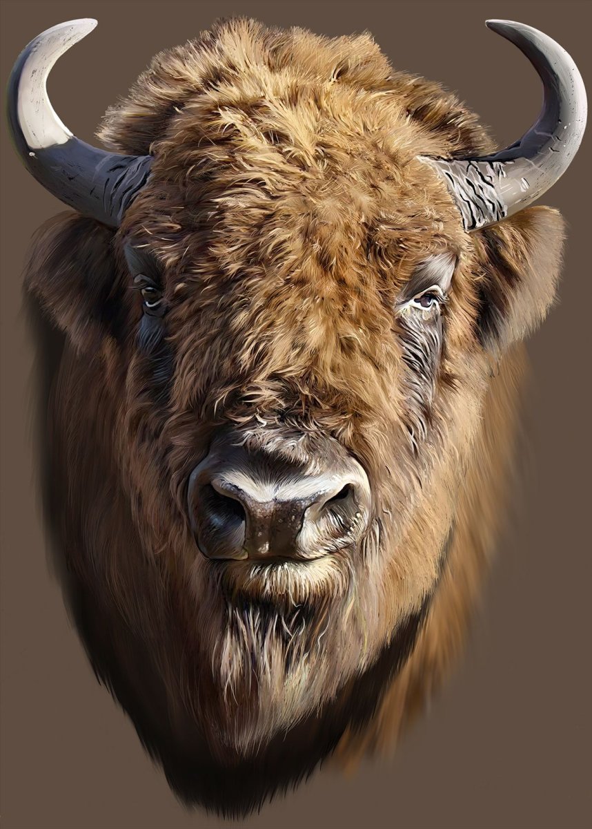 Бизоны зубры Буйволы