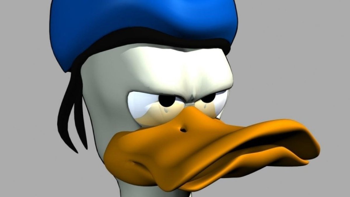 Утка мультяшная