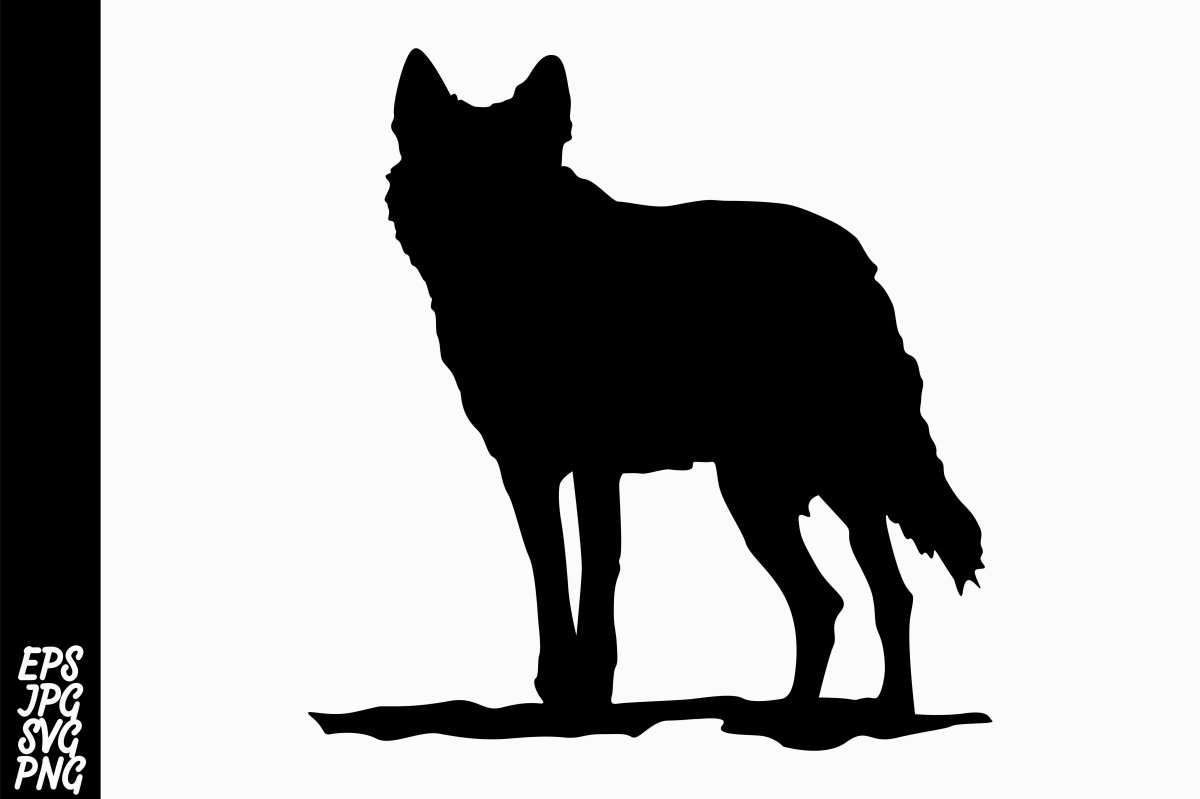 Силуэт волка