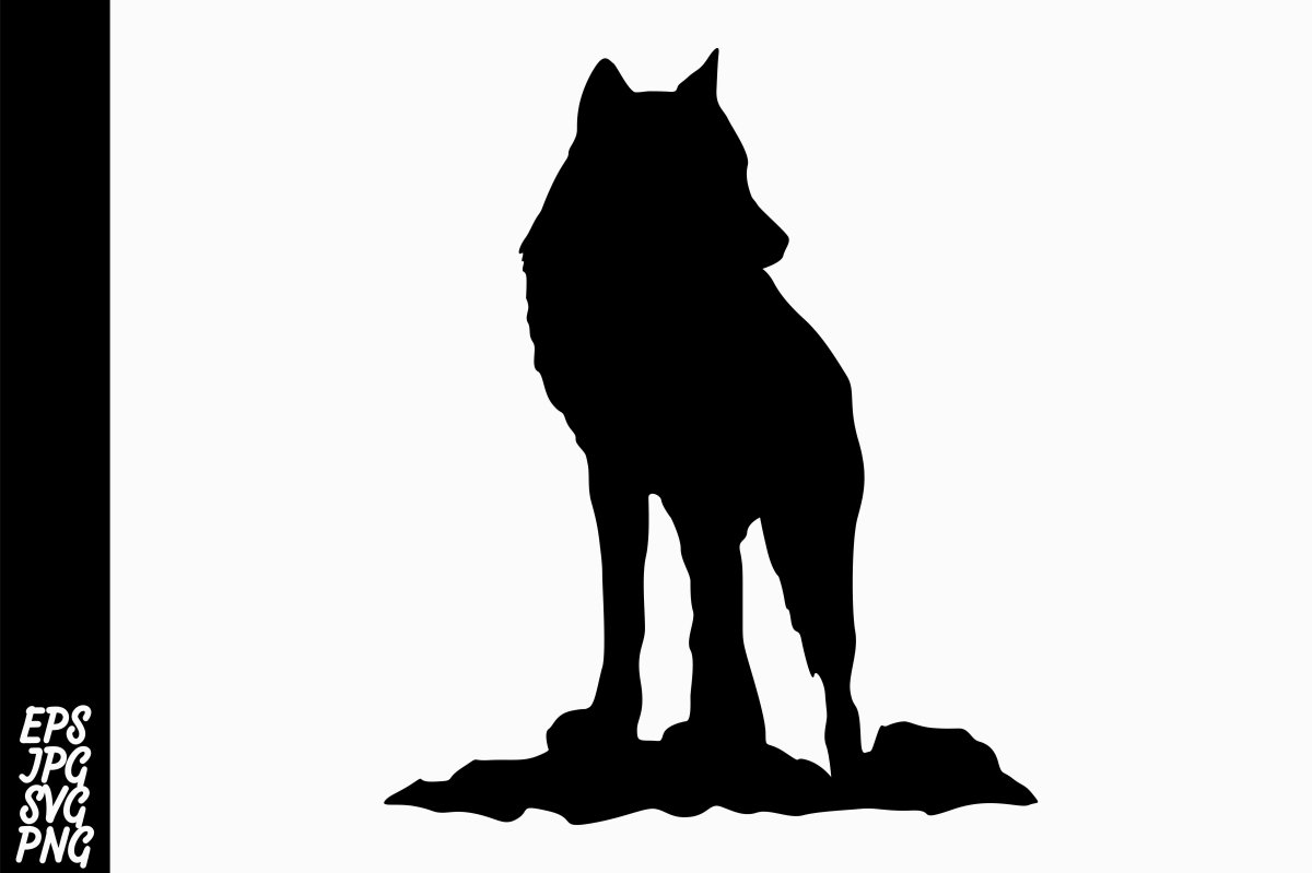 Силуэты Волков в силуэте волка
