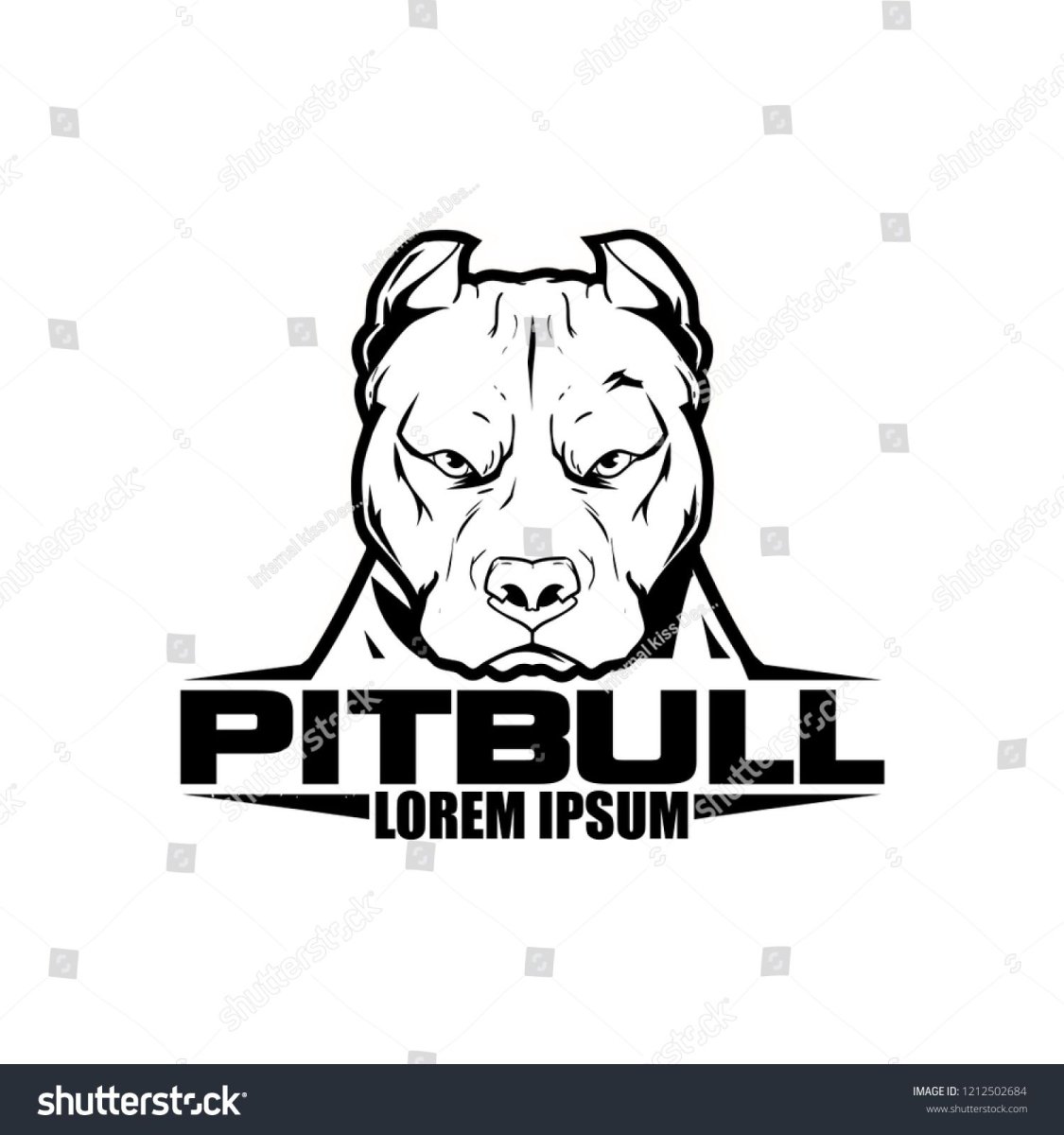 Надпись питбуль