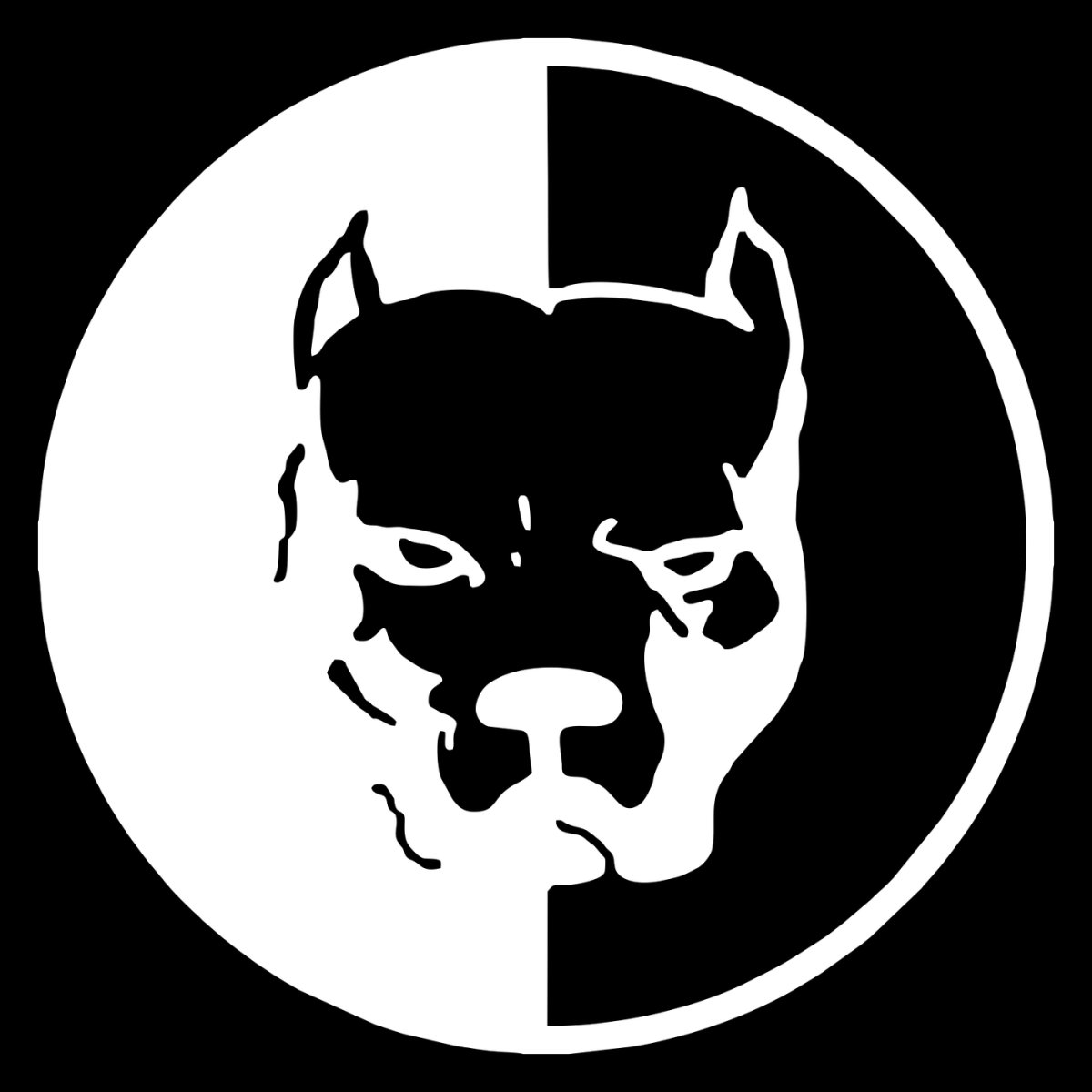 Логотип Эрика Давидовича питбуль