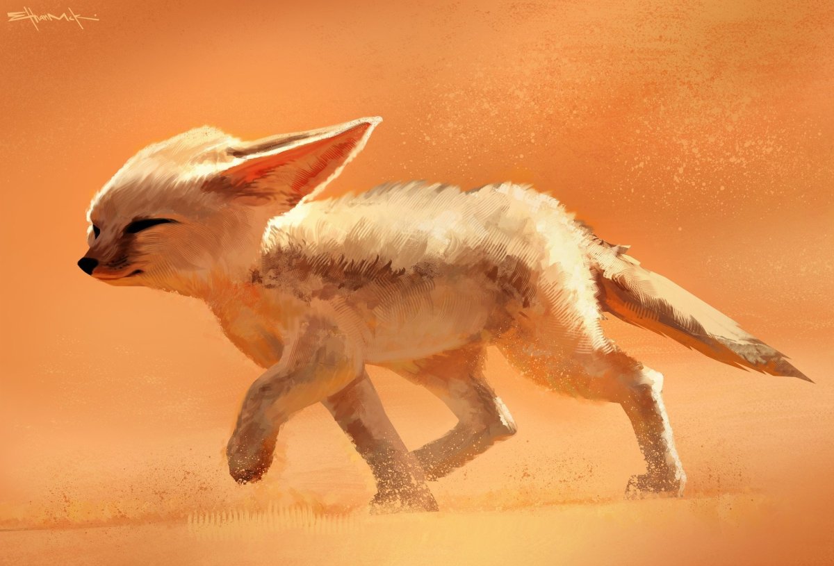 Лисица фенек арт