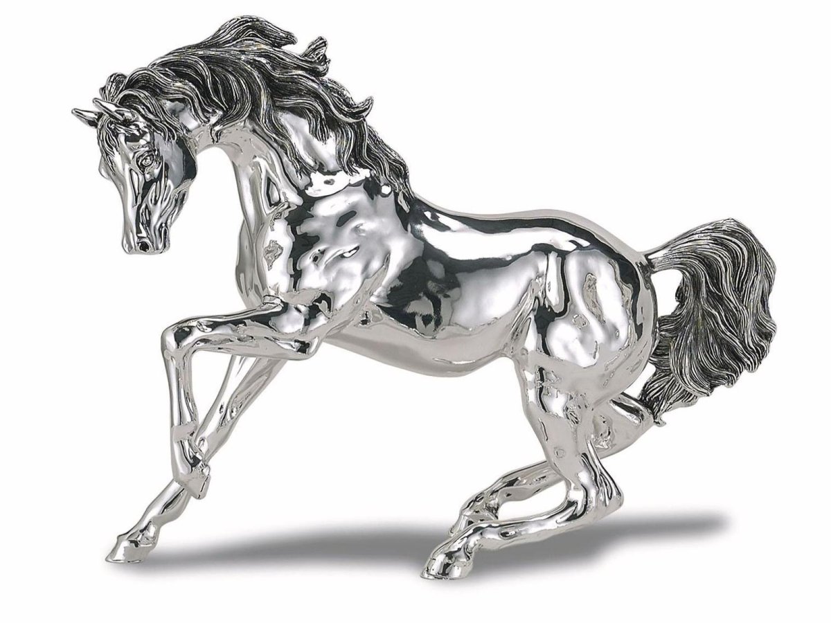 Серебряная статуэтка лошадь