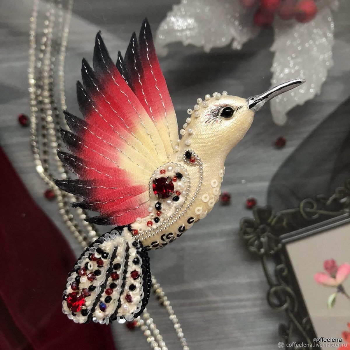Юлия Горина броши птицы мастер