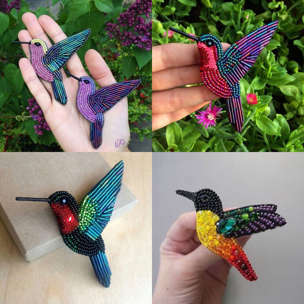 Колибри Минимализм из бисера