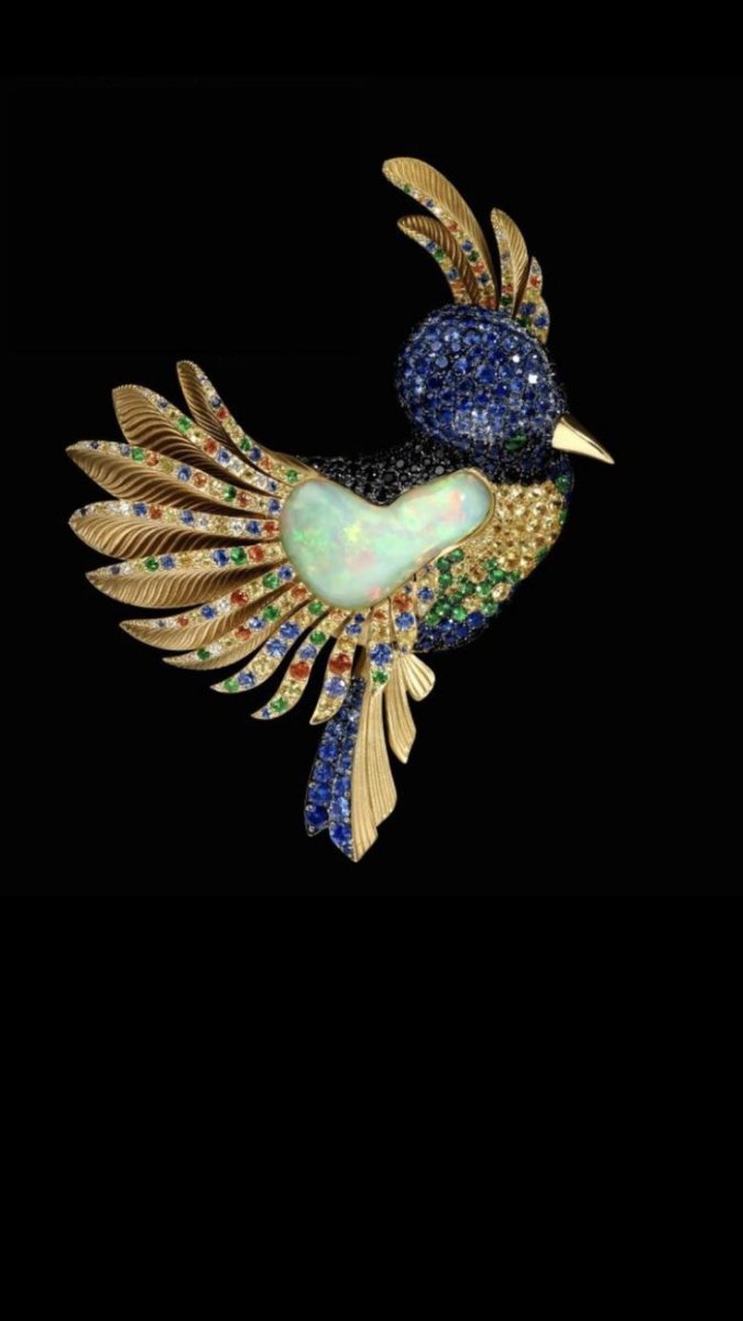 Брошь intalia Колибри