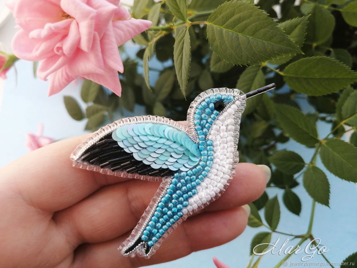 Брошь Колибри мастер класс