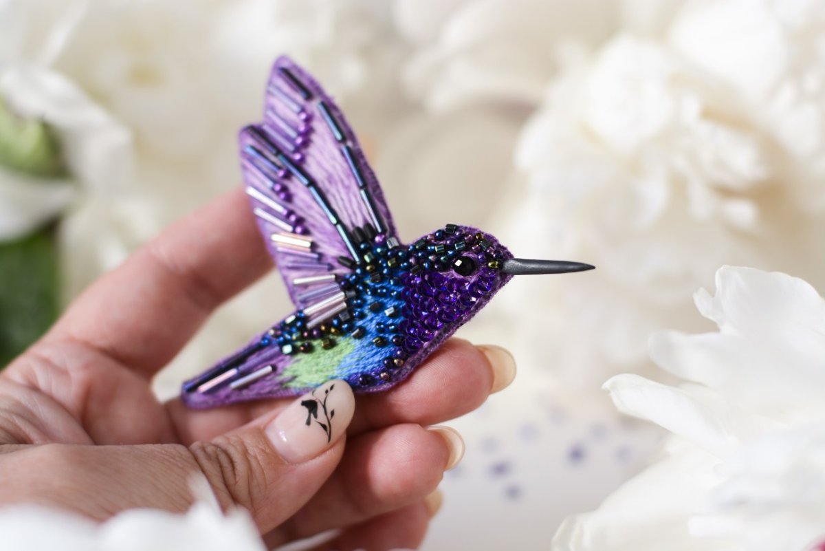 Мастер класс сделать Колибри из фетра