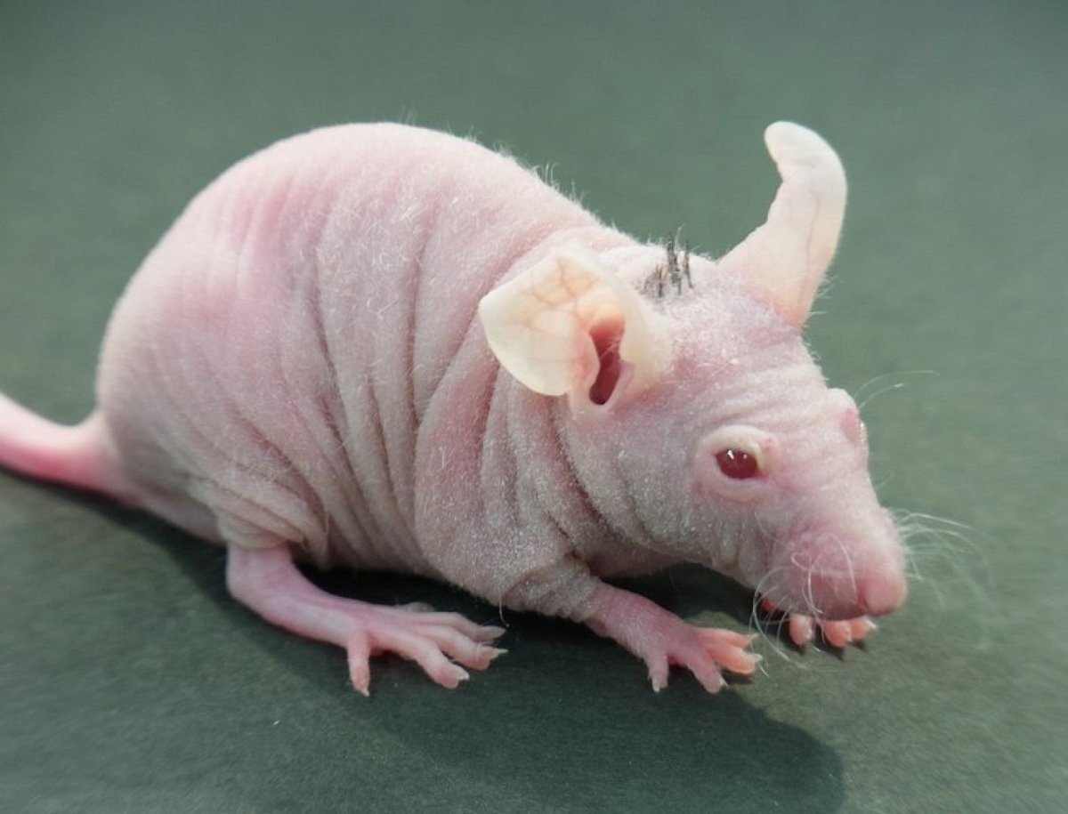 Розовая крыса