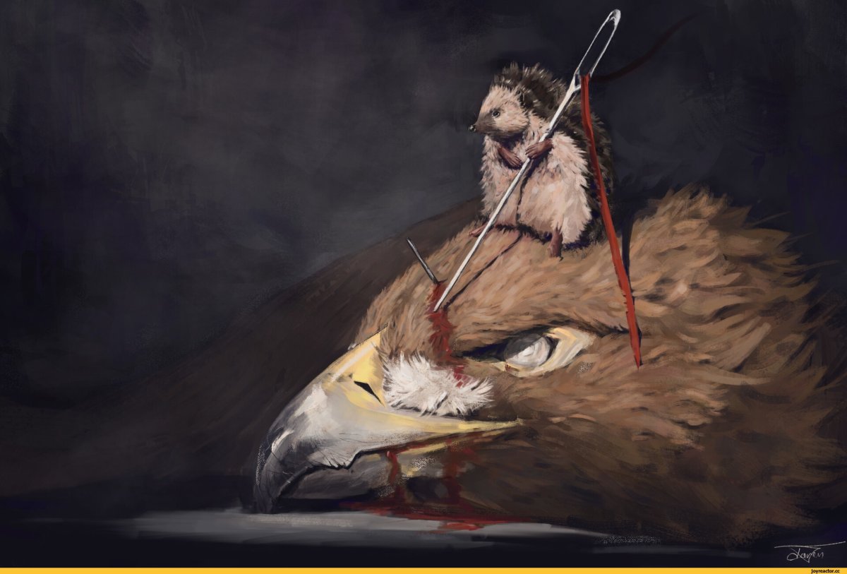 Человек с ежиком