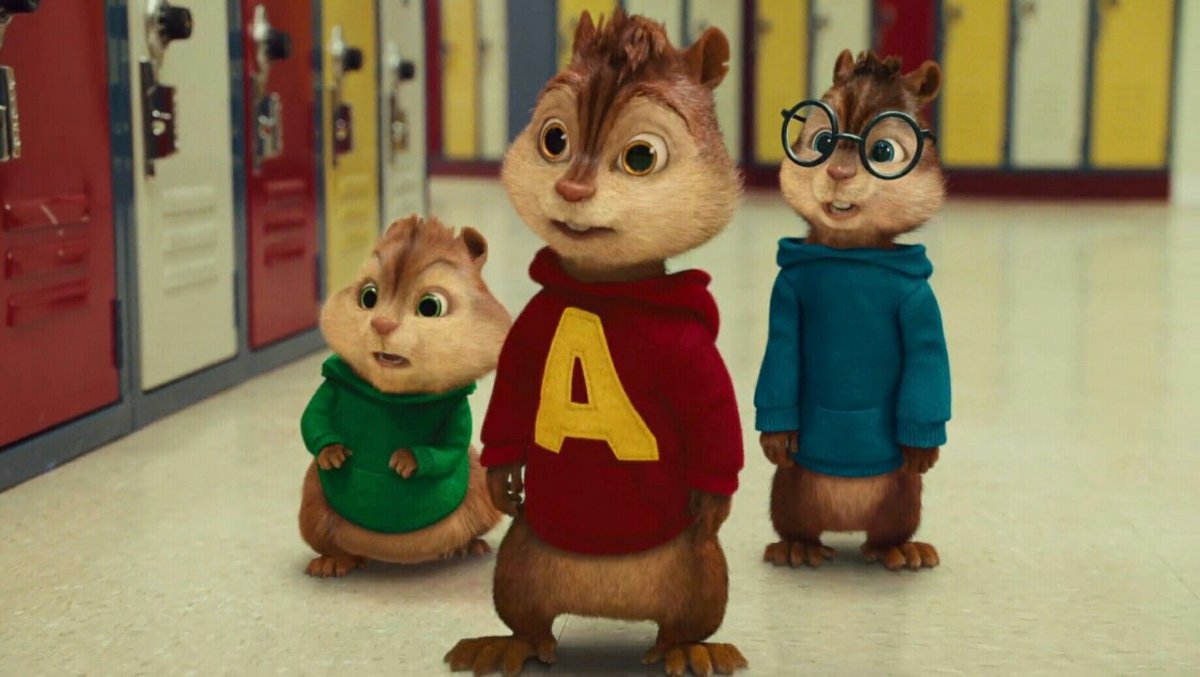 Элвин и бурундуки в клетке