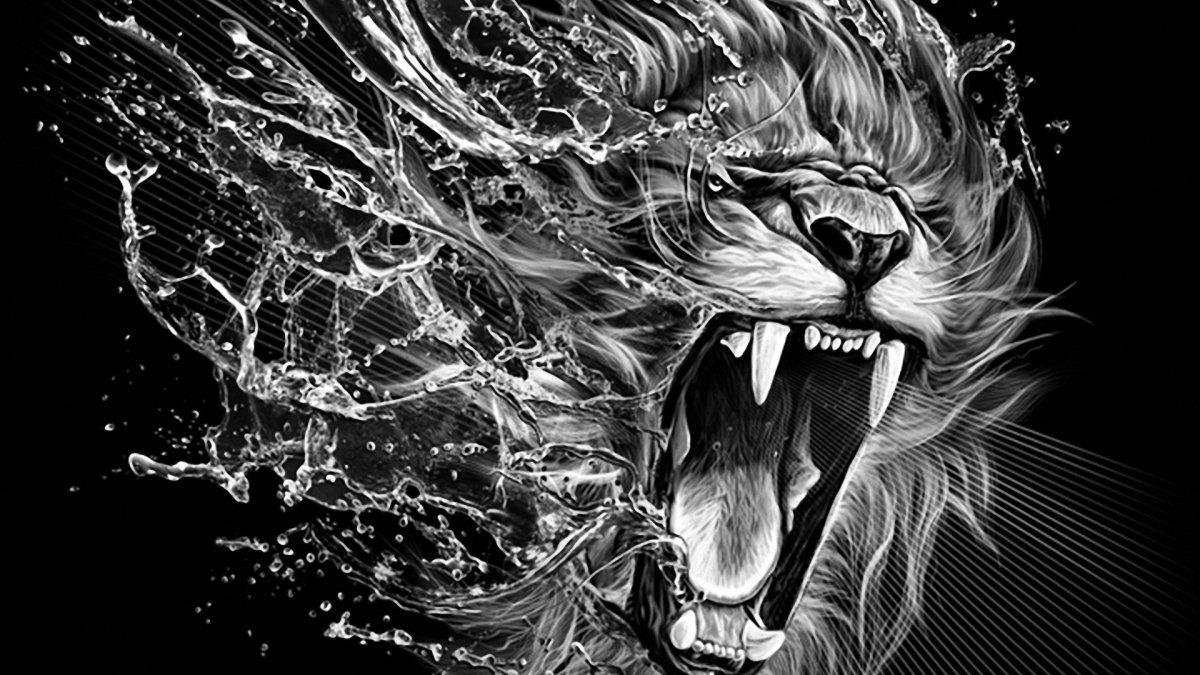 Арт на черном фоне