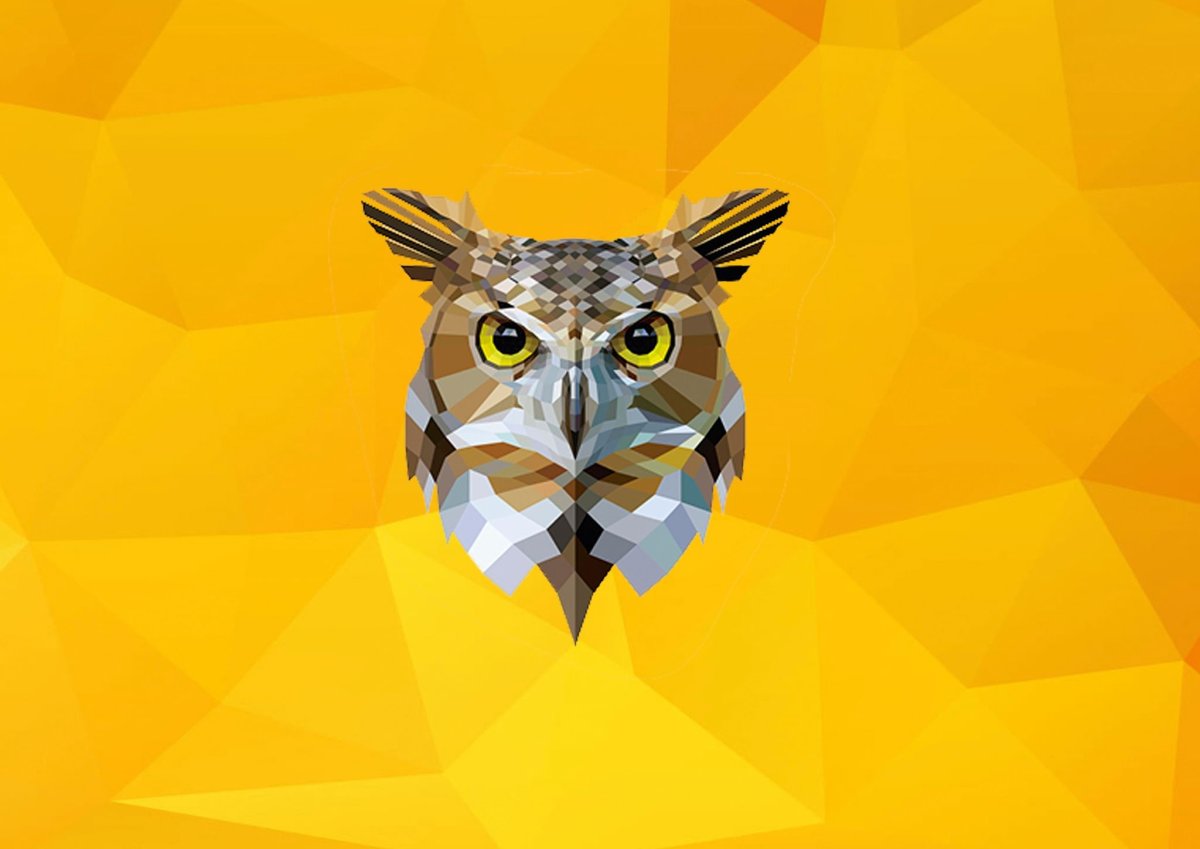 Хрустальная Сова статуэтка