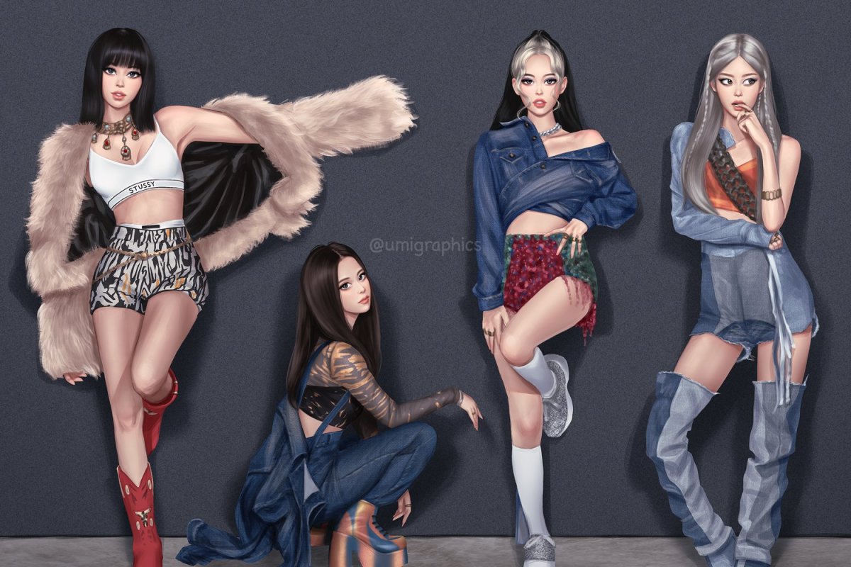 Блэк Пинк 2020 лиса и Дженни