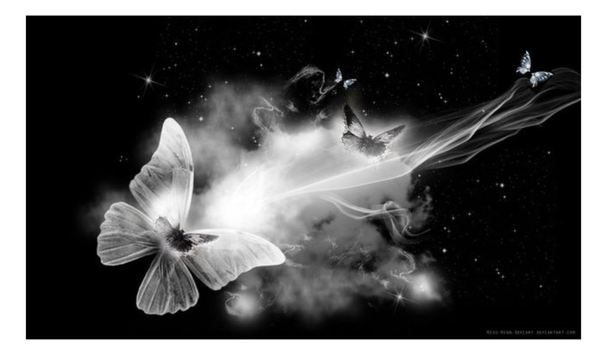 Бабочки разлетаются