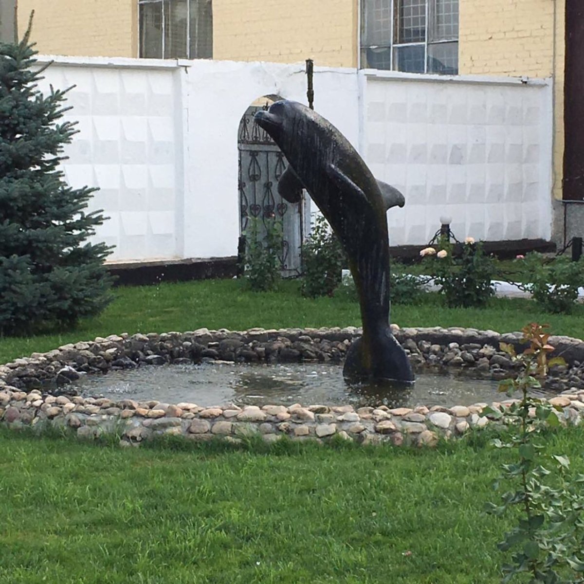 Фонтанчик с черным дельфином соль Илецк