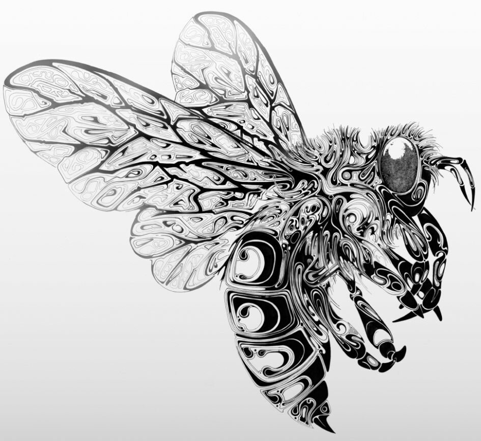 Стилизованные насекомые