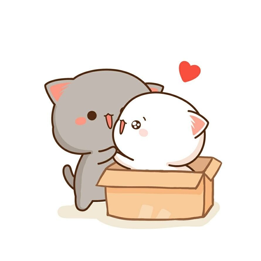 Кошечки обнимаются