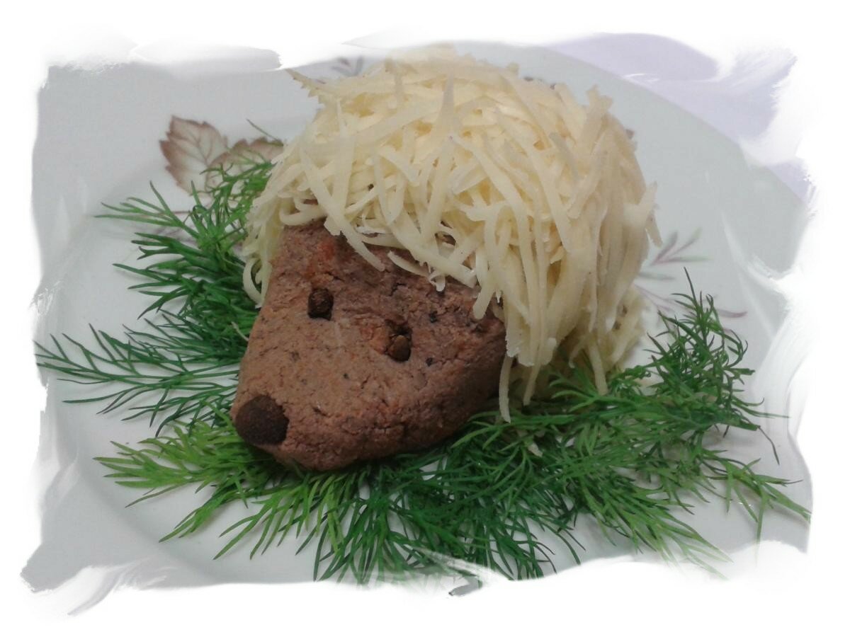 Ежик из паштета