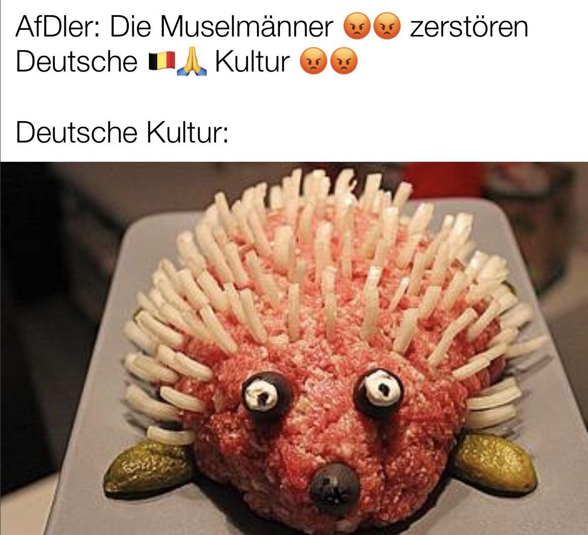 Немецкое блюдо еж из фарша